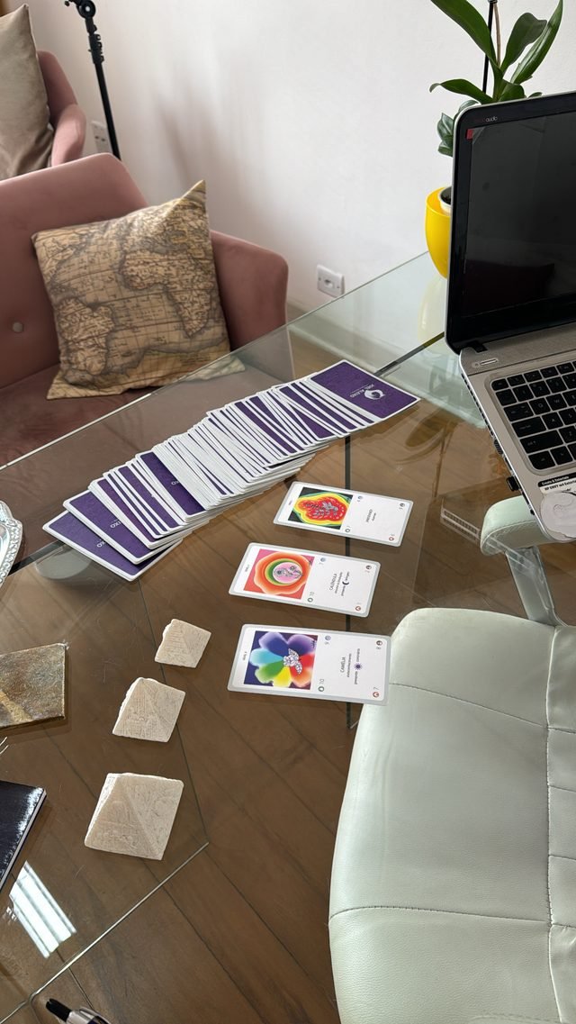 Cartas usadas na escolha dos florais alquímicos